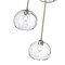 Z-Lite Chloe 3 Light Pendant, Brushed Nickel & Clear 490P10-3R-BN - alternate 7